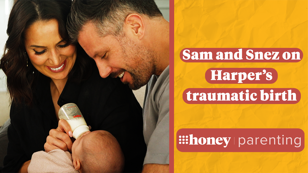 Sam and Snezana Wood share the traumatic birth of their daughter Harper