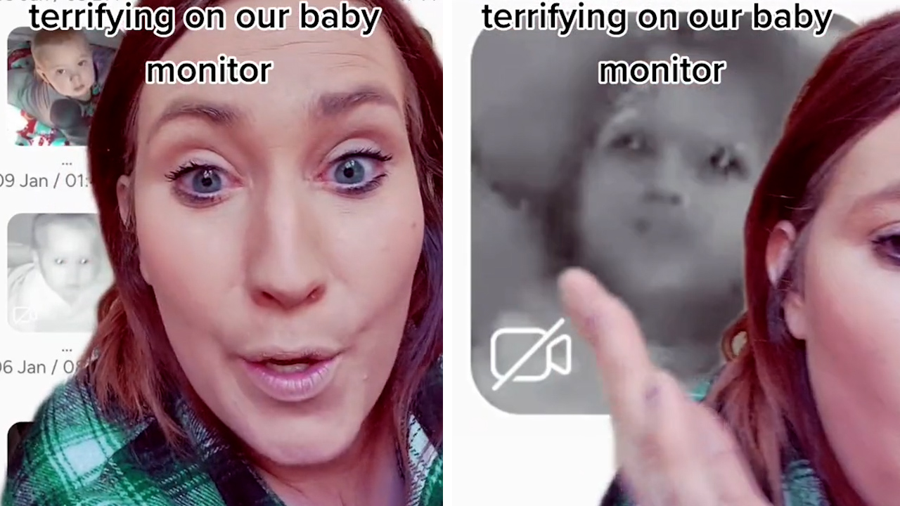 Mum's 'terrifying' find on baby monitor goes viral