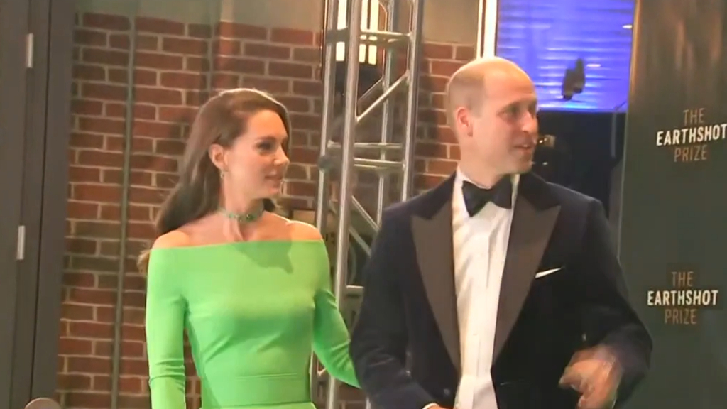Catherine wears Diana's emerald choker at the Earthshot Prize