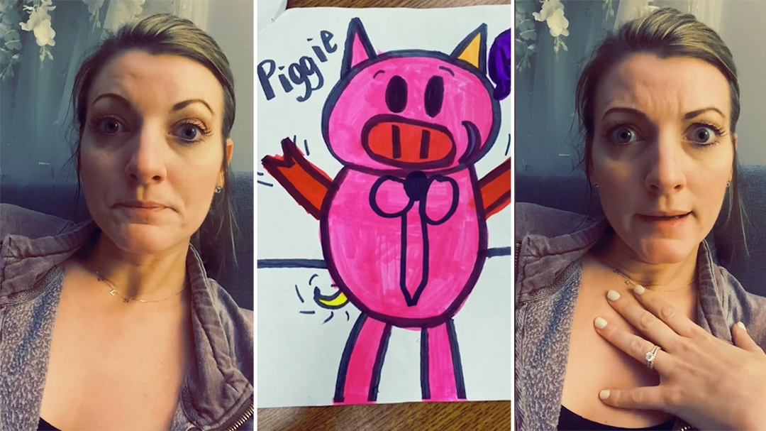 Inappropriate detail in 11-year-old's pig drawing sees mum called to the principal's office