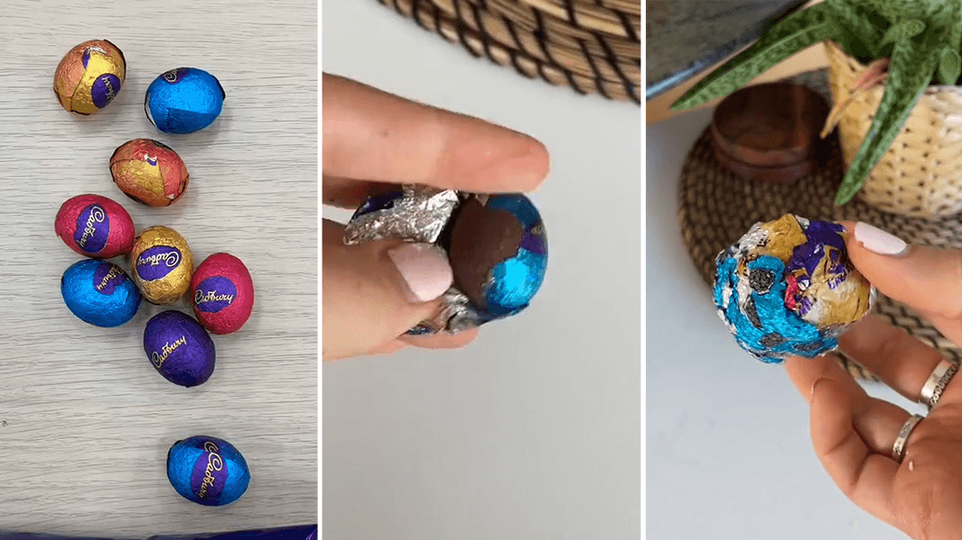 The only way you can recycle Easter egg wrappers