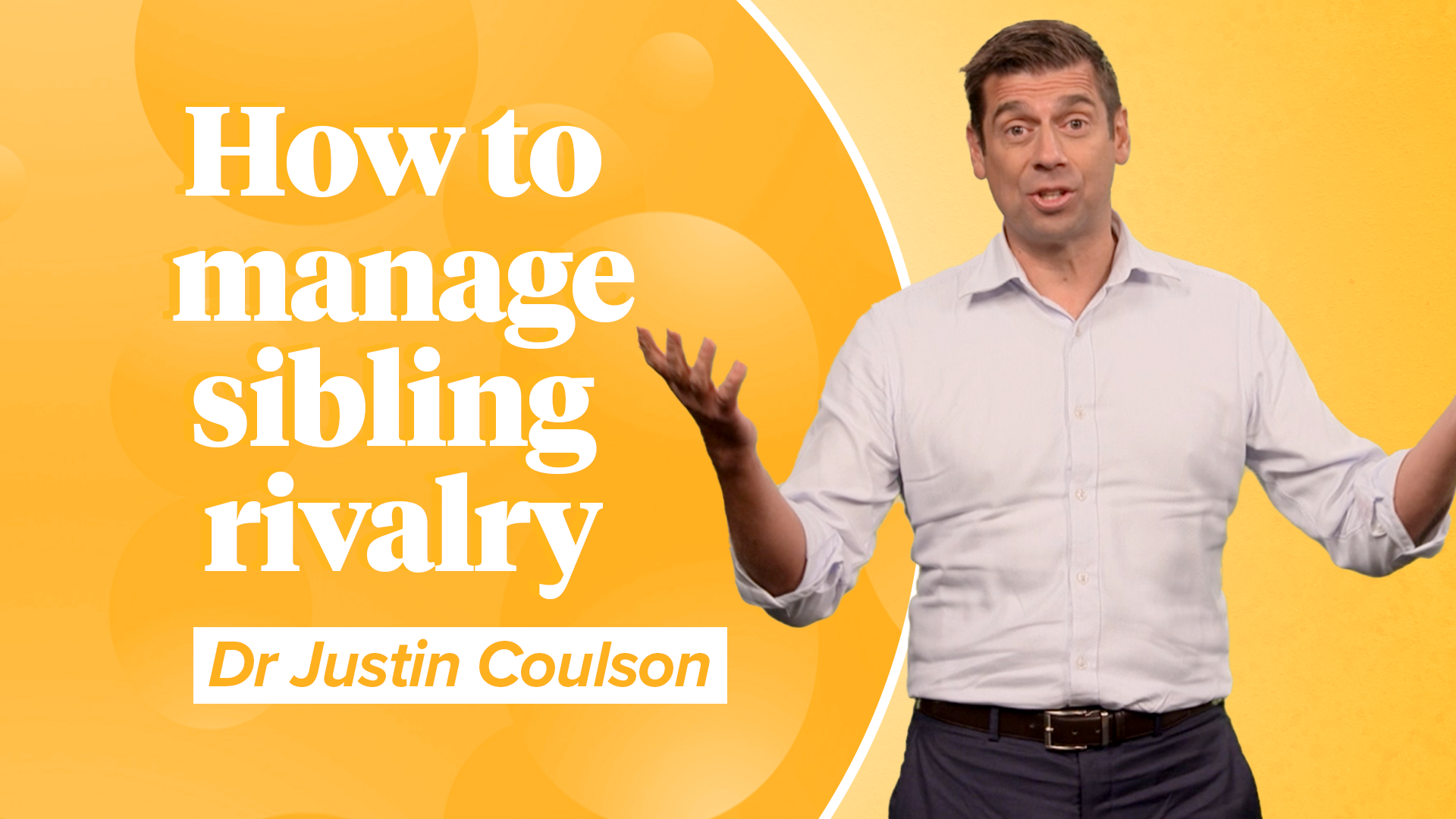 Dr Justin Coulson on how to manage sibling rivalry